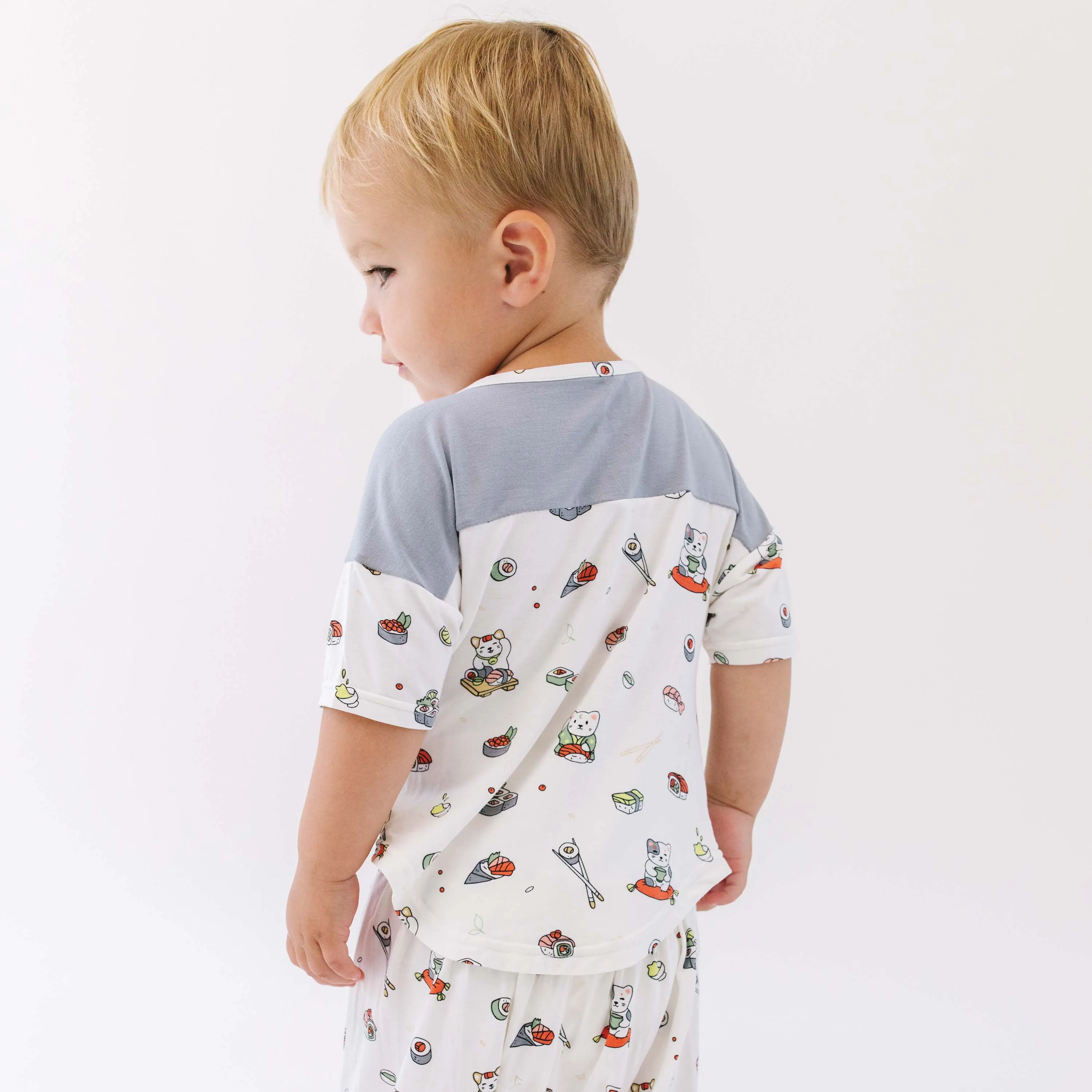 ---Sushi Cat Bamboo Romper--