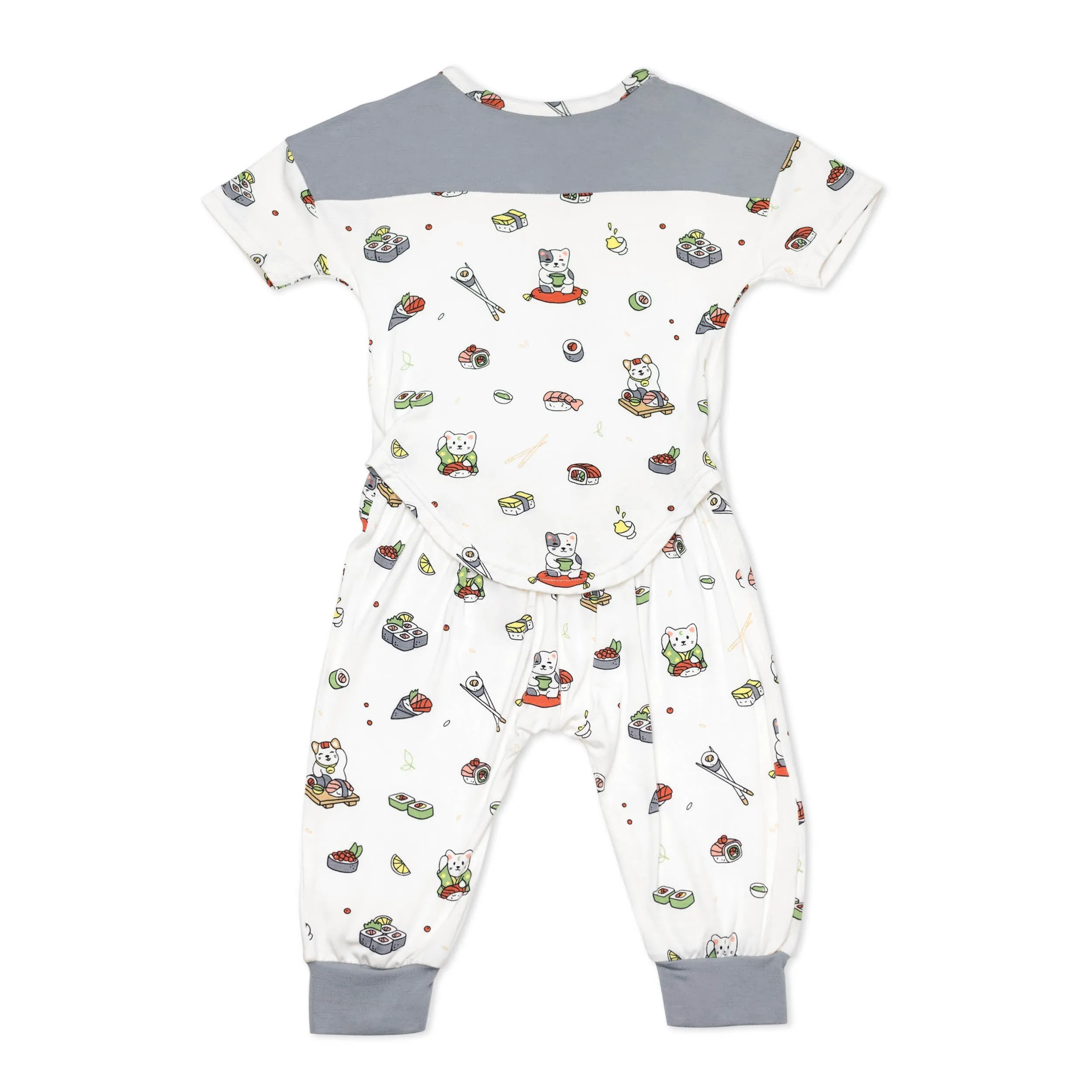 ---Sushi Cat Bamboo Romper--