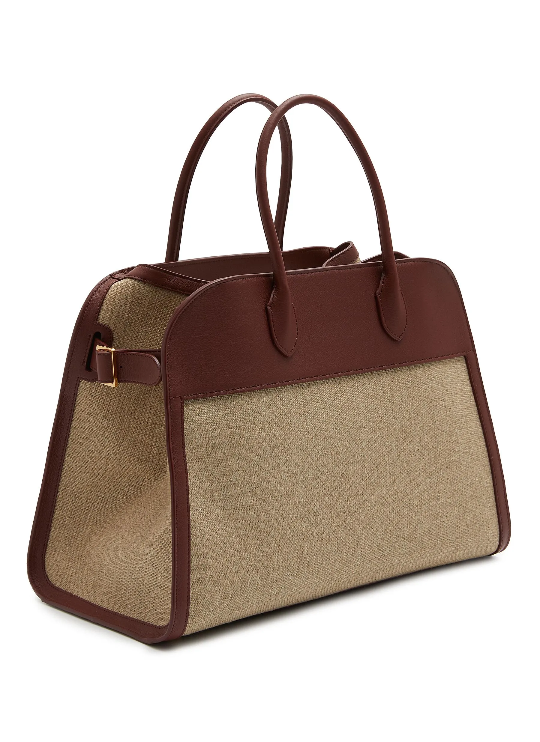 -----------THE ROW ---- ------------ ----Soft Margaux Canvas and Leather Bag --