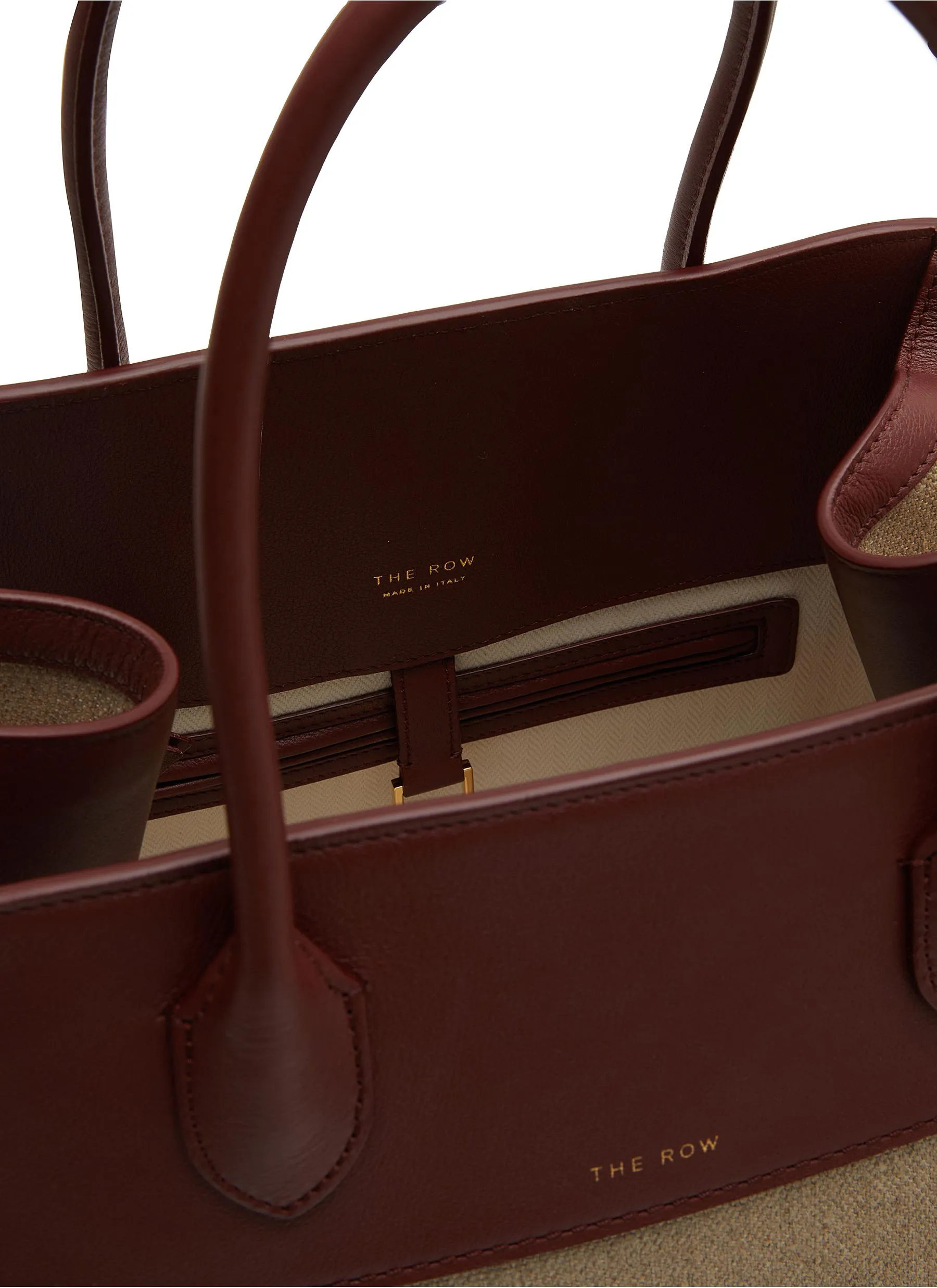 -----------THE ROW ---- ------------ ----Soft Margaux Canvas and Leather Bag --