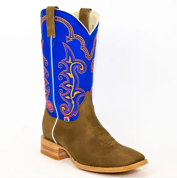 1178 - Rockin Leather Men's Crazy Horse w/Blue Upper Western Boot