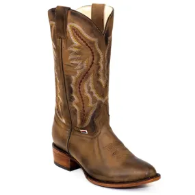 1575 - Rockin Leather Men's Brown Distressed Boot