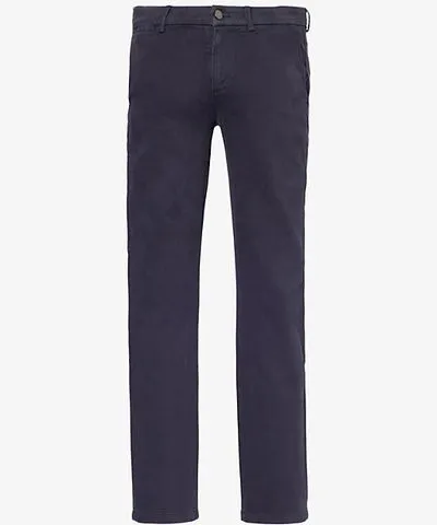 7 For All Mankind Mens Sateen Space Slimmy Chino Luxe straight-leg stretch-cotton trousers