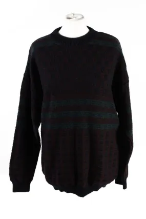 90s Retro Pullover Jumper Multi L - Pepper Tree London