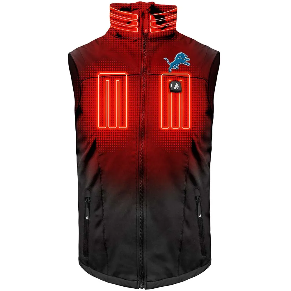 ActionHeat Detroit Lions 5V Men's Softshell Battery Heated Vest