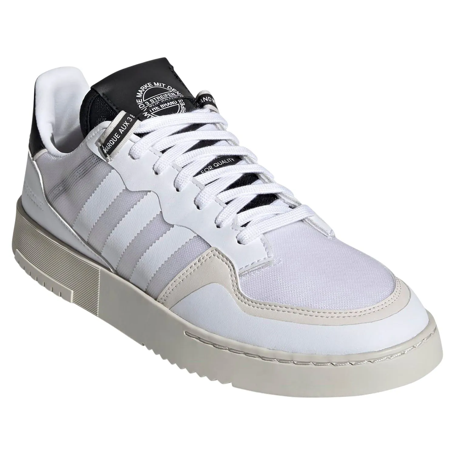 adidas Originals Unisex Supercourt Shoes - Cloud White / Core Black