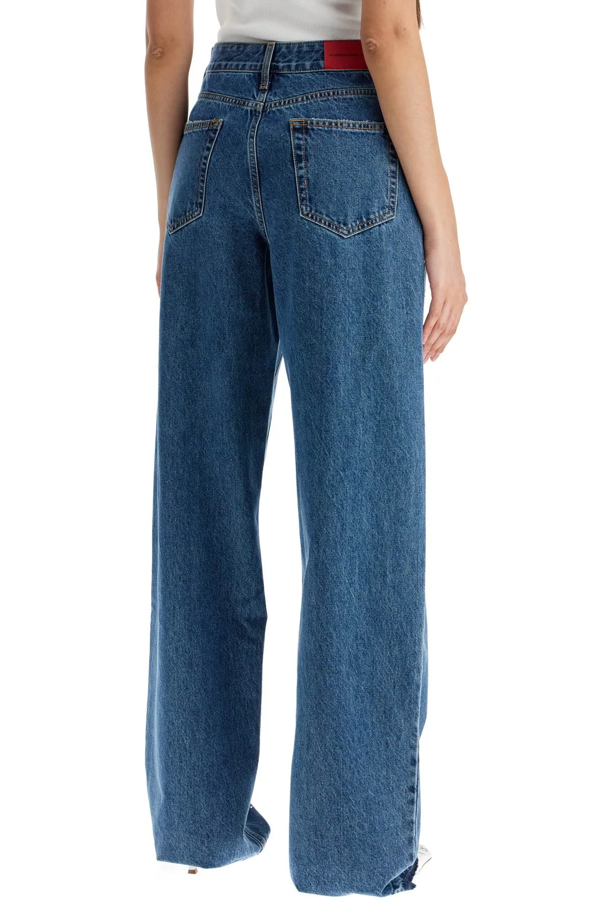 Alessandra Rich    Alessandra Rich Baggy Jeans With Applique