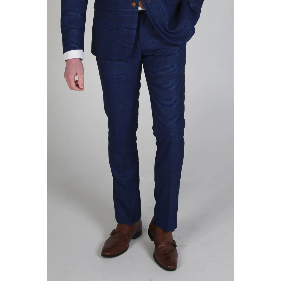 Alex - Men's Navy Trousers