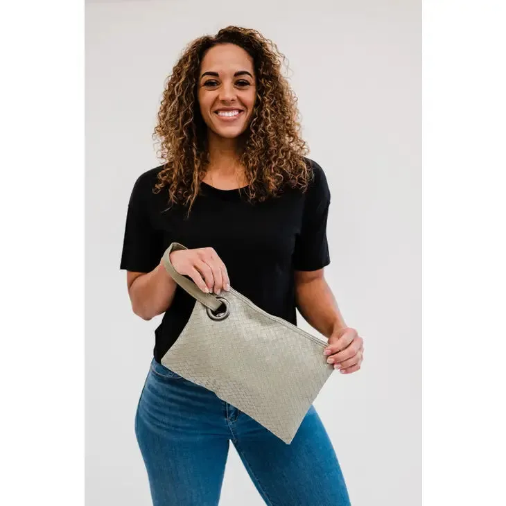 Alexa Woven Clutch Handbag | 5 Colors