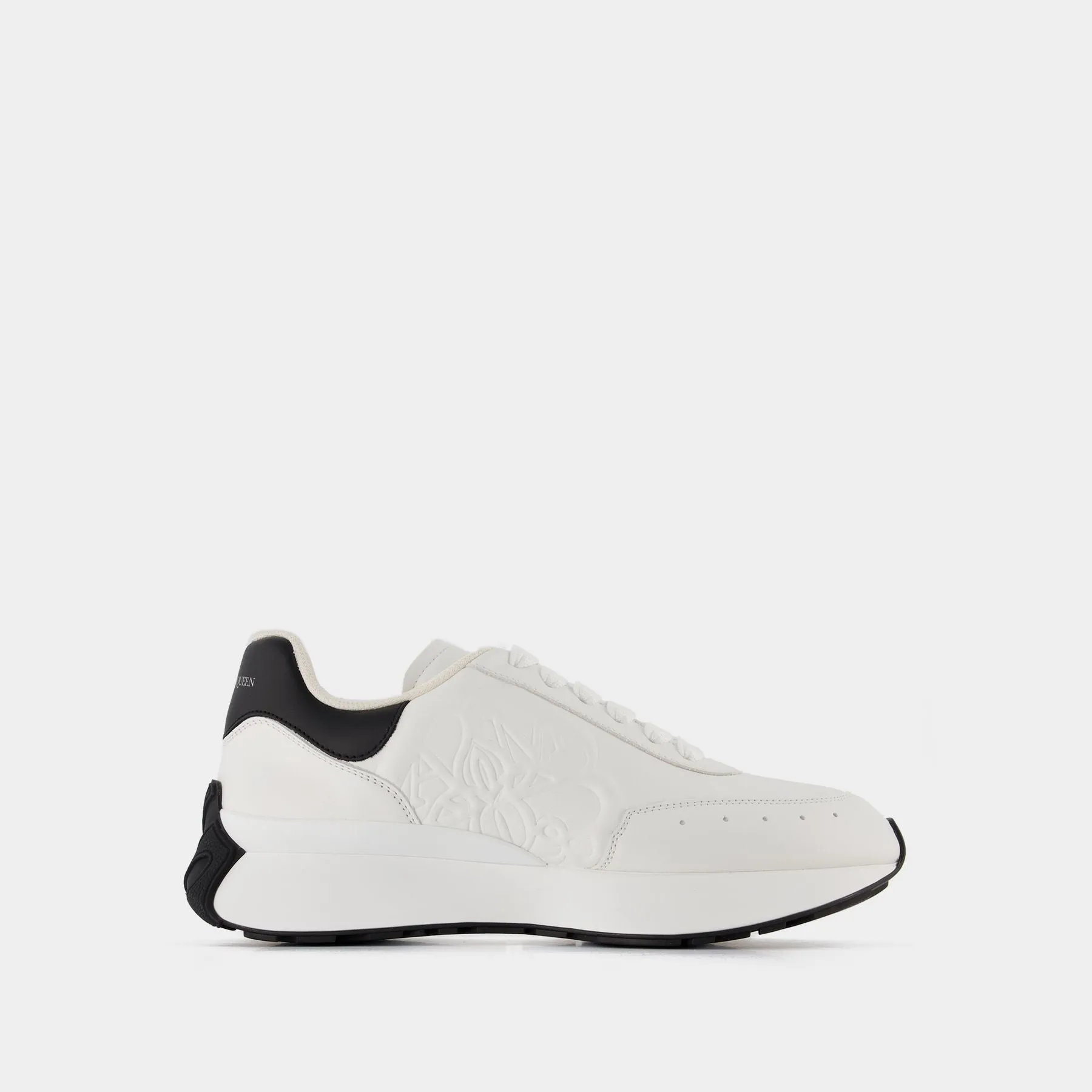 Alexander McQueen  Oversized Sneakers - Alexander Mcqueen - White/Black - Leather