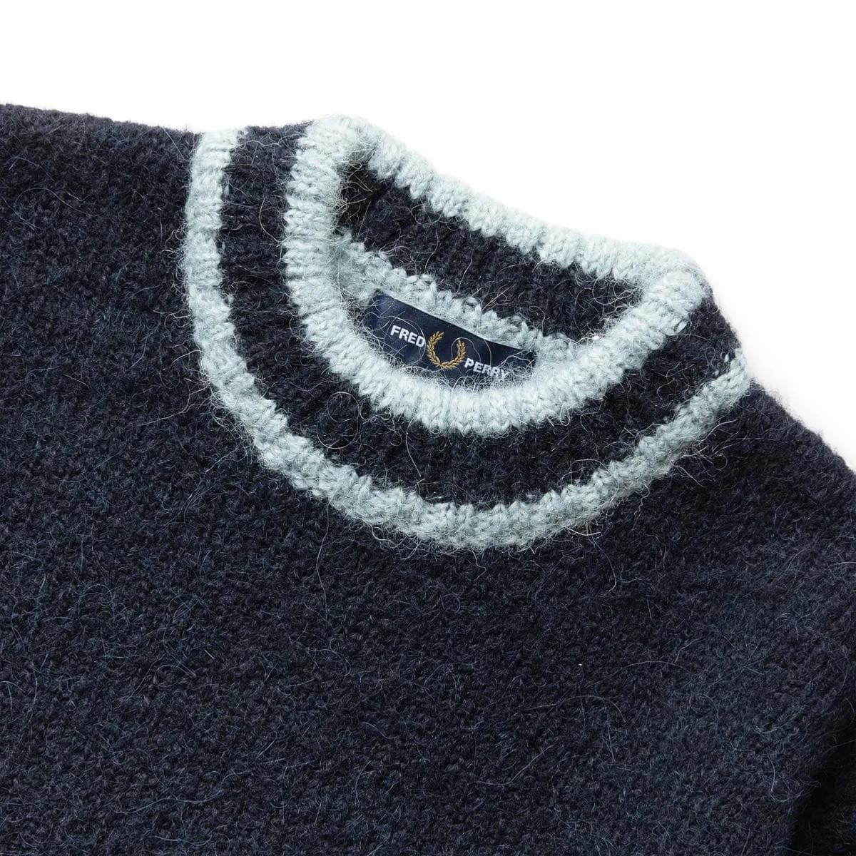 ALPACA BLEND CREW NECK JUMPER NAVY | Bodega