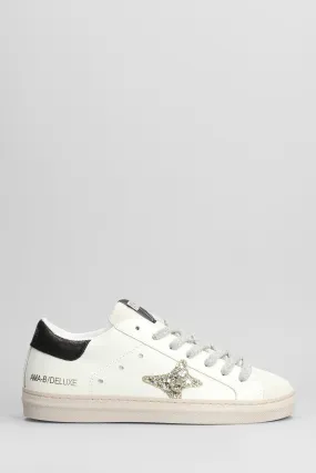 AMA-BRAND Sneakers In White Suede And Leather