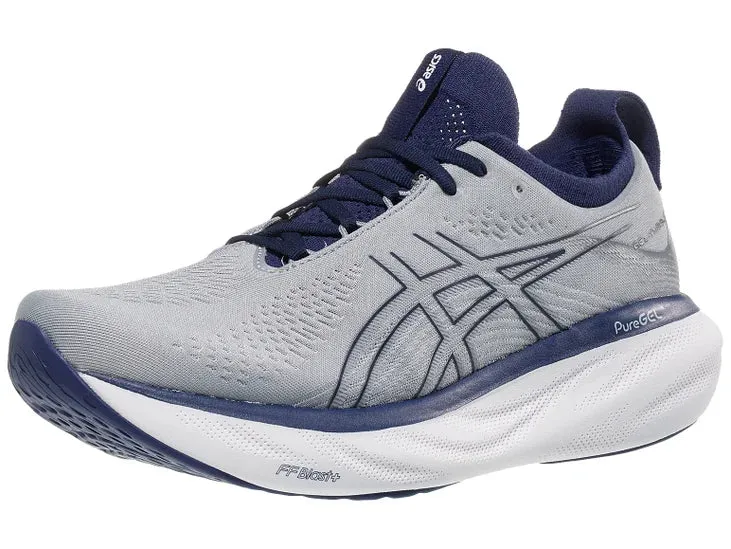 Asics | Gel-Nimbus 25 | Men's | Sheet Rock/Indigo Blue