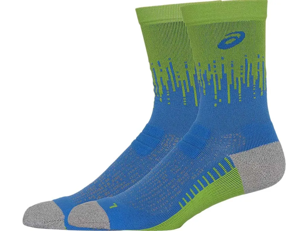 Asics Performance Run Sock Crew Waterscape/Electric Lime | Buy Asics Performance Run Sock Crew Waterscape/Electric Lime here | O