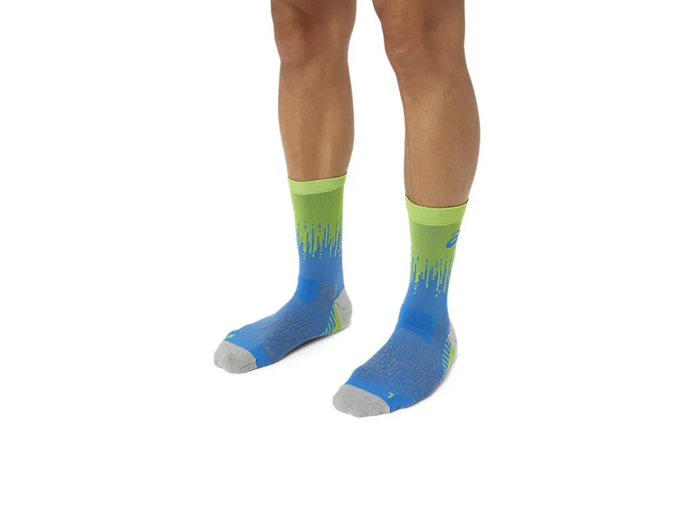 Asics Performance Run Sock Crew Waterscape/Electric Lime | Buy Asics Performance Run Sock Crew Waterscape/Electric Lime here | O