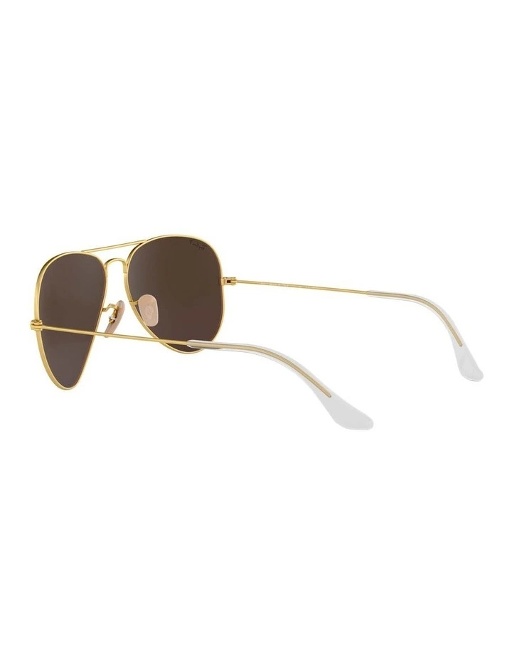 Aviator Gold RB3025 Polarised Sunglasses