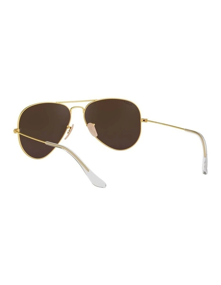 Aviator Gold RB3025 Polarised Sunglasses