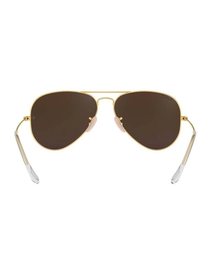 Aviator Gold RB3025 Polarised Sunglasses