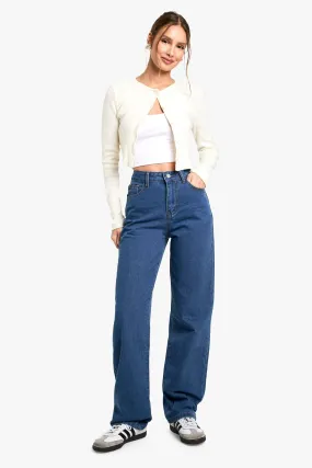 Basics High Waisted Boyfriend Jeans