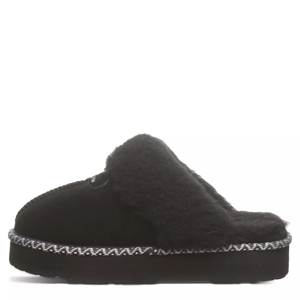 BEARPAW  WOMENS LOKI PLATFORM LO DECO SLIPPER