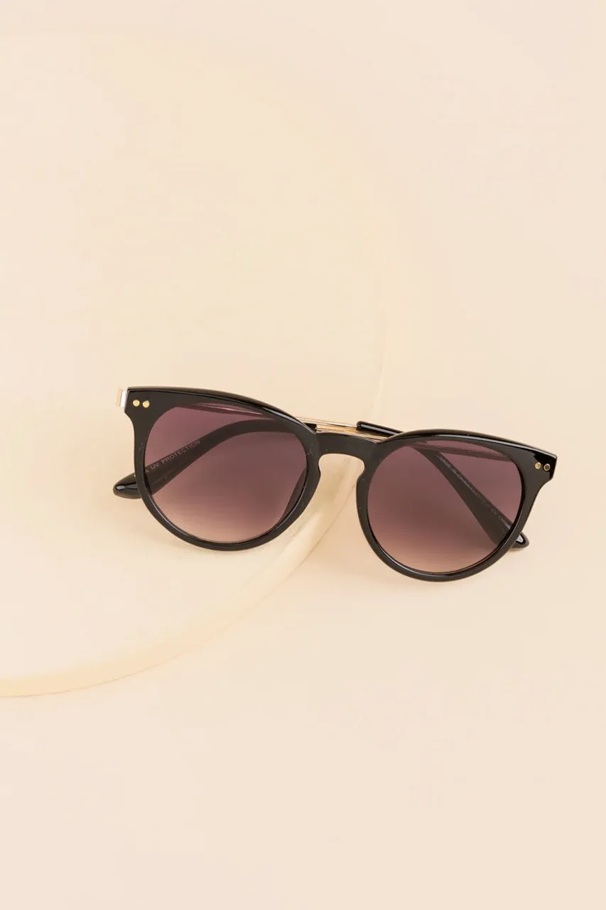 Becca Round Frame Sunglasses