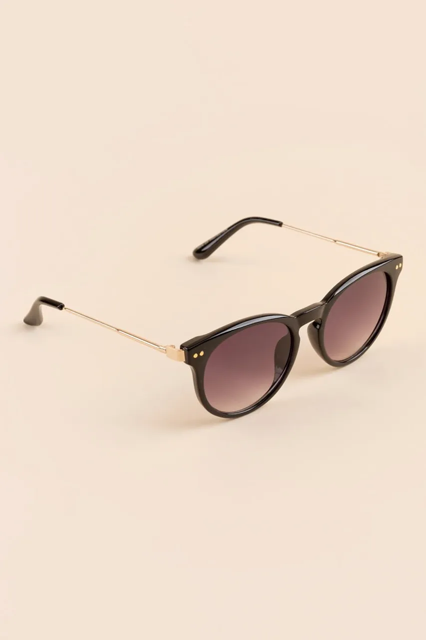 Becca Round Frame Sunglasses