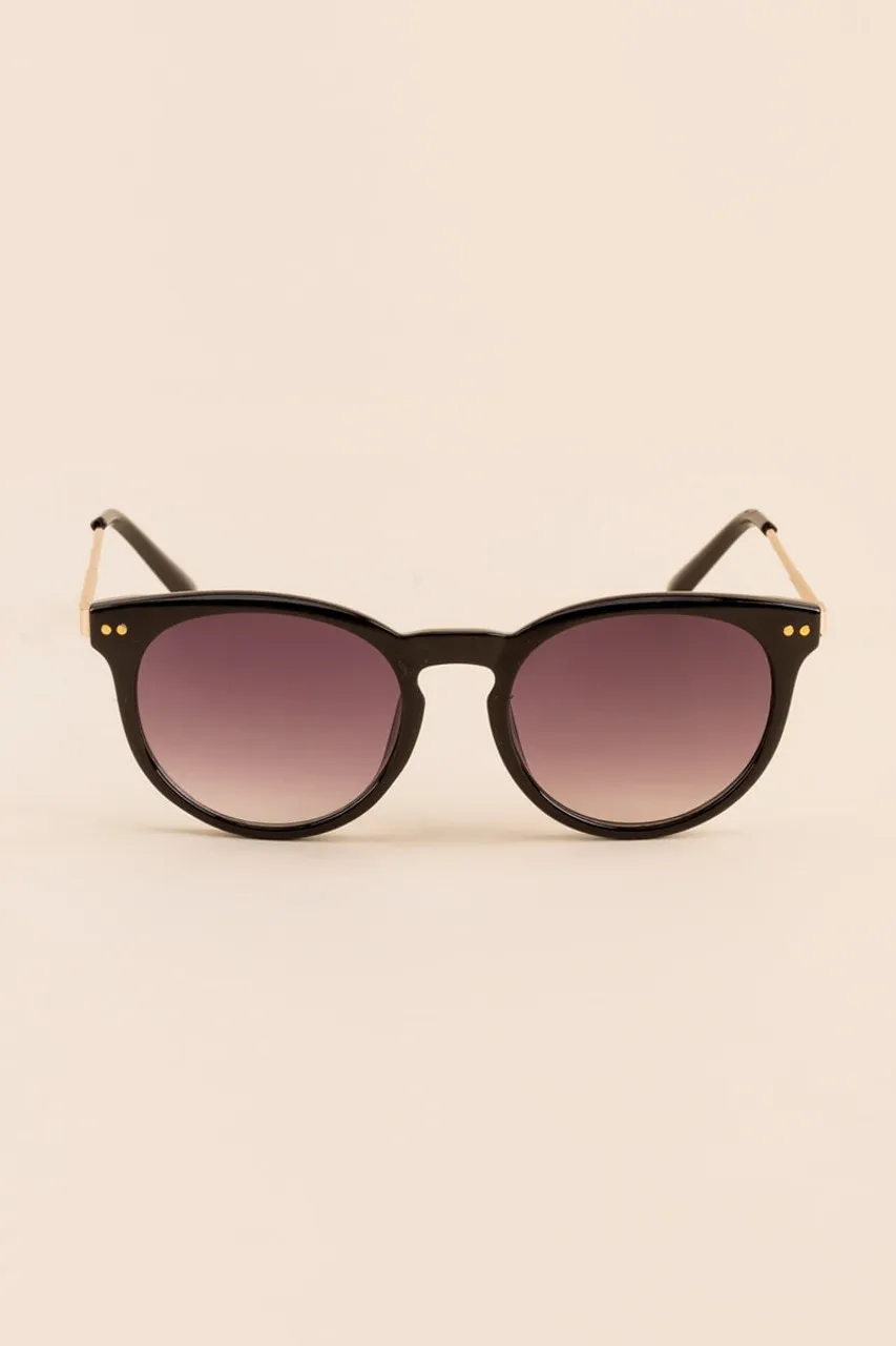 Becca Round Frame Sunglasses