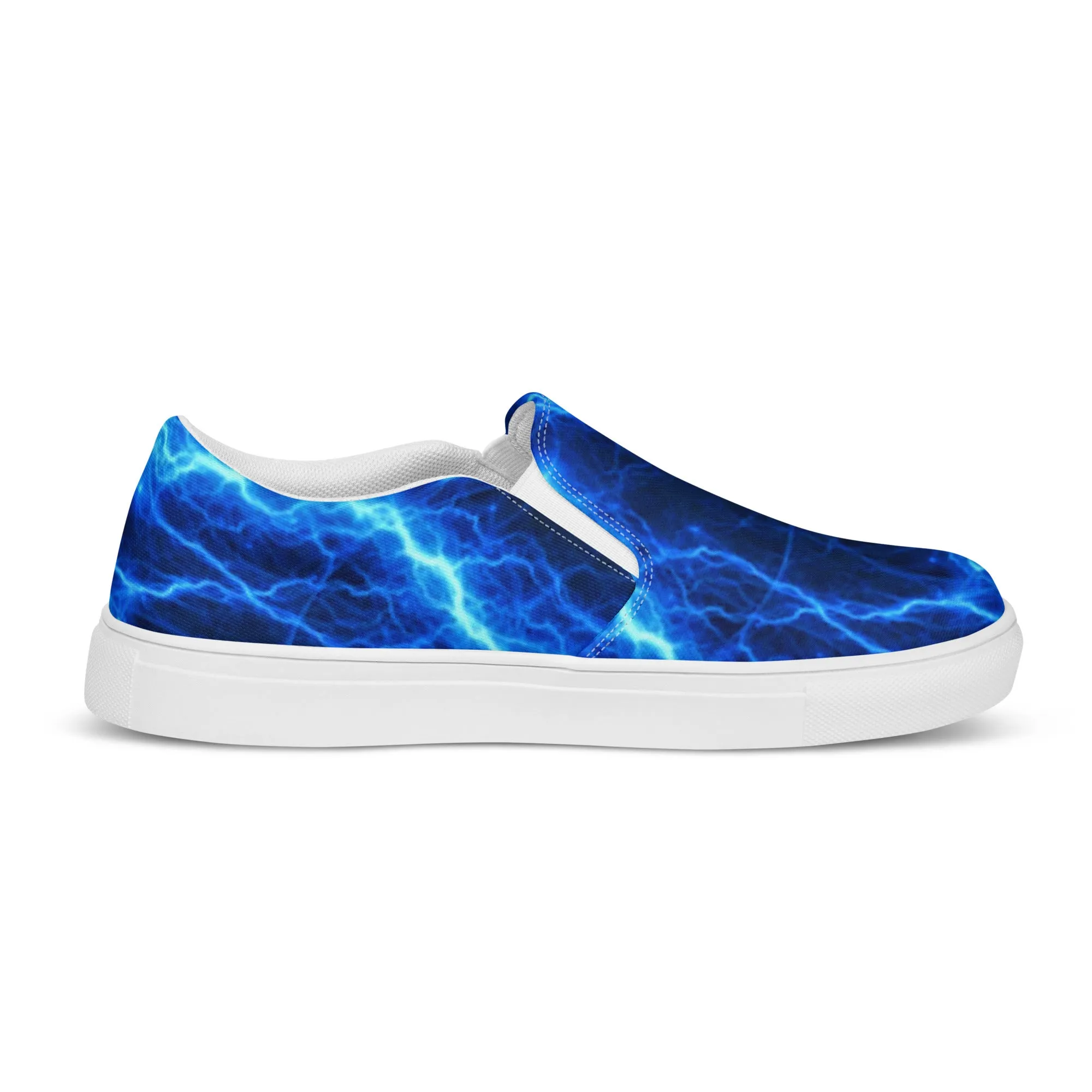 Blue Lightning Women’s Slip-on Canvas Shoes