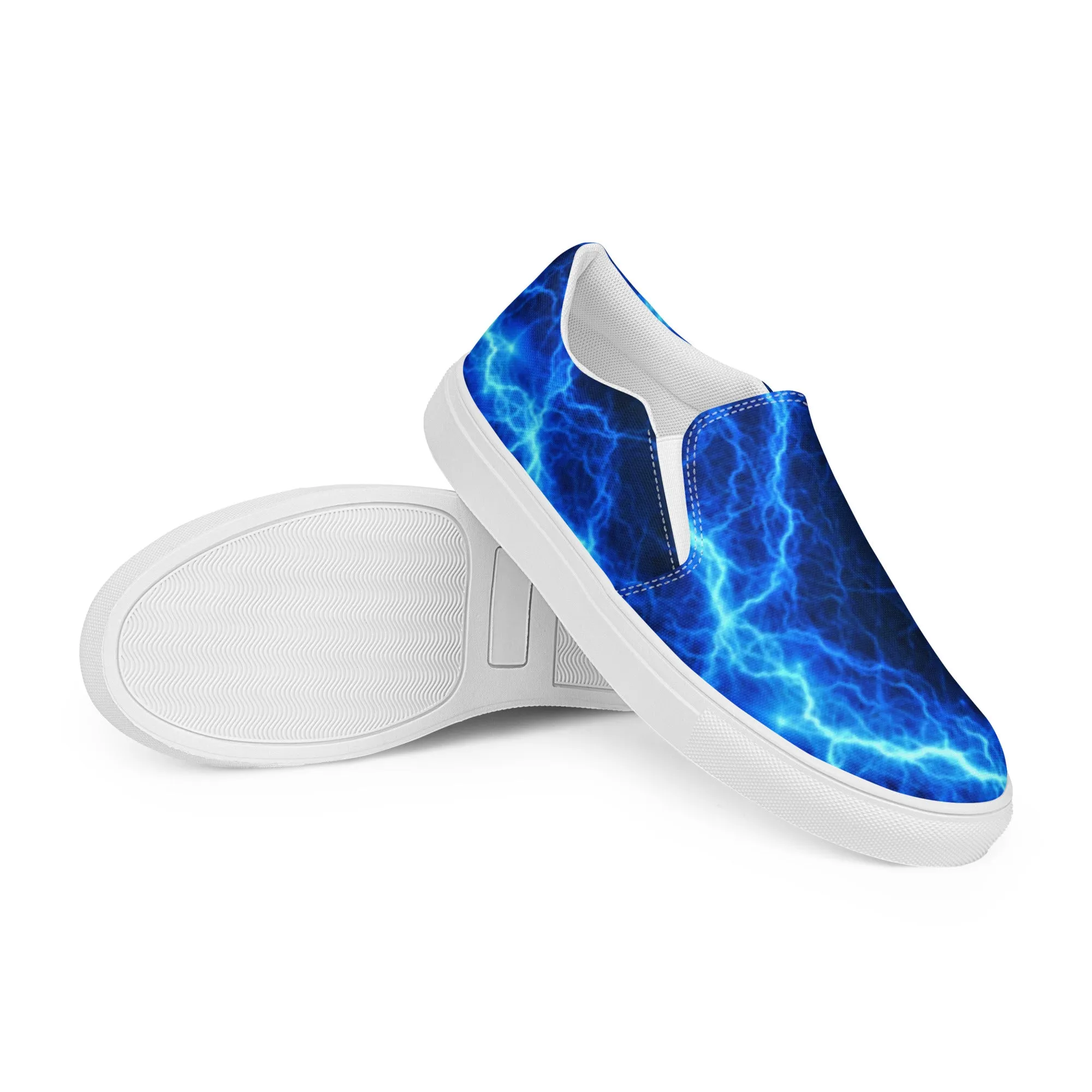 Blue Lightning Women’s Slip-on Canvas Shoes