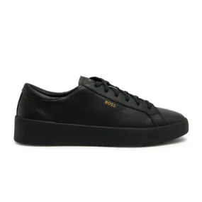 Boss Belwar Leather Trainers | Black - 50522865