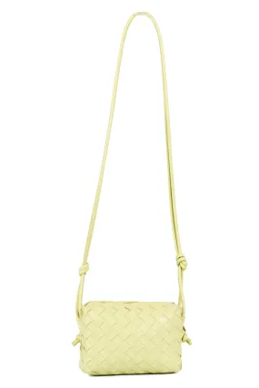 BOTTEGA VENETA LOOP MINI INTRECCIATO LEATHER SHOULDER BAG