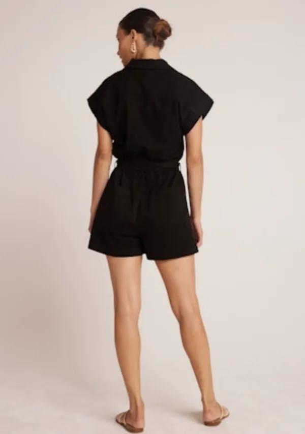 BROOKE NOTCHED COLLAR ROMPER