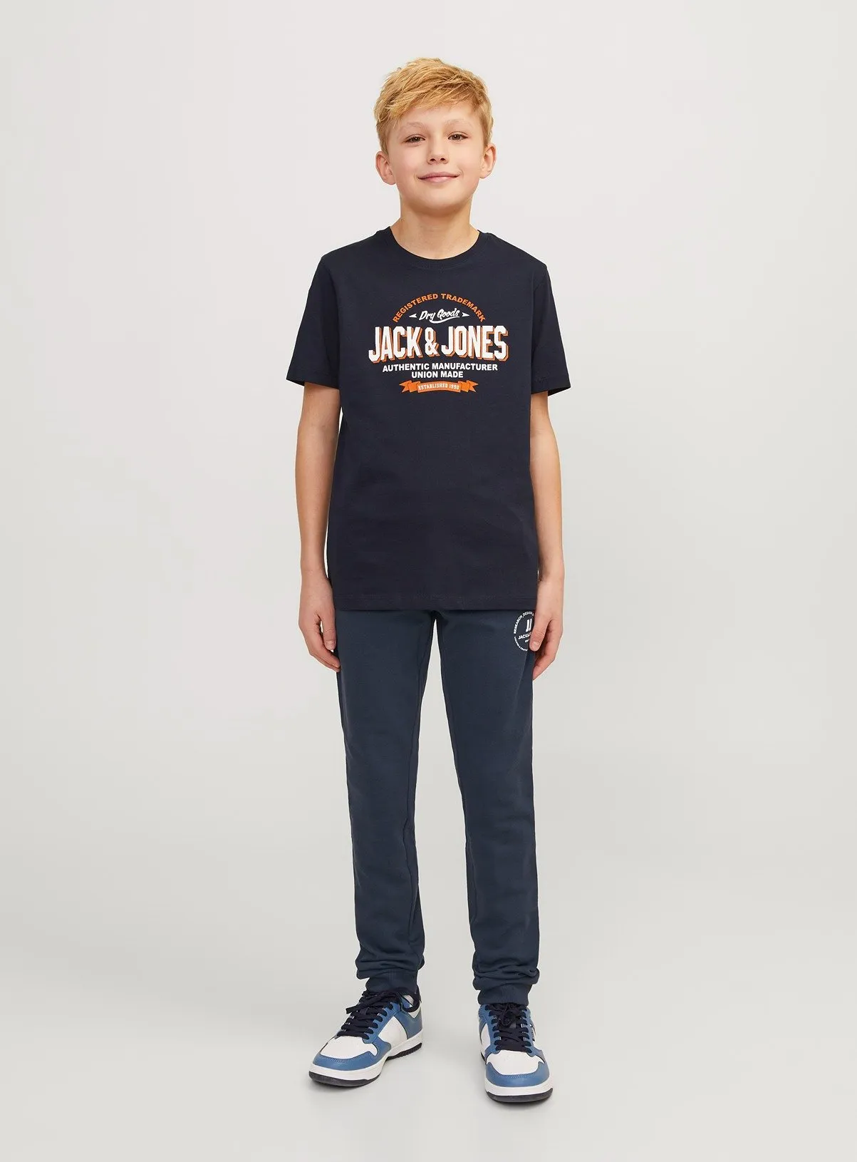 Buy JACK & JONES JUNIOR Navy Gordon Swift Sweat Pants Junior 12 years | Trousers and joggers | Tu