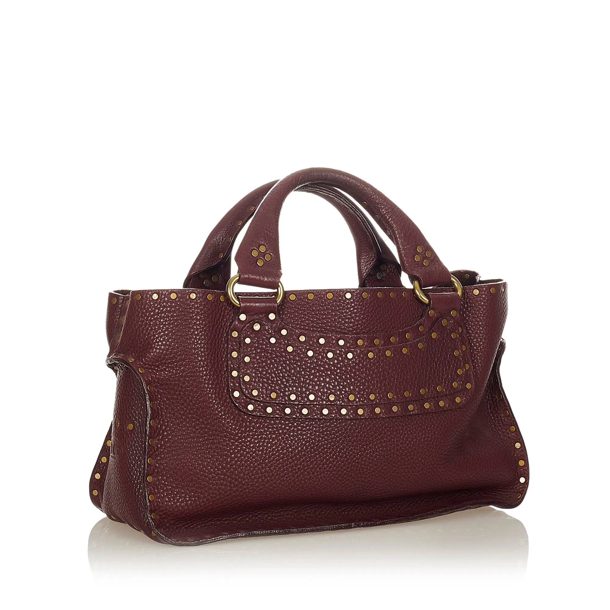 Celine Boogie Studded Leather Handbag (SHG-24083)