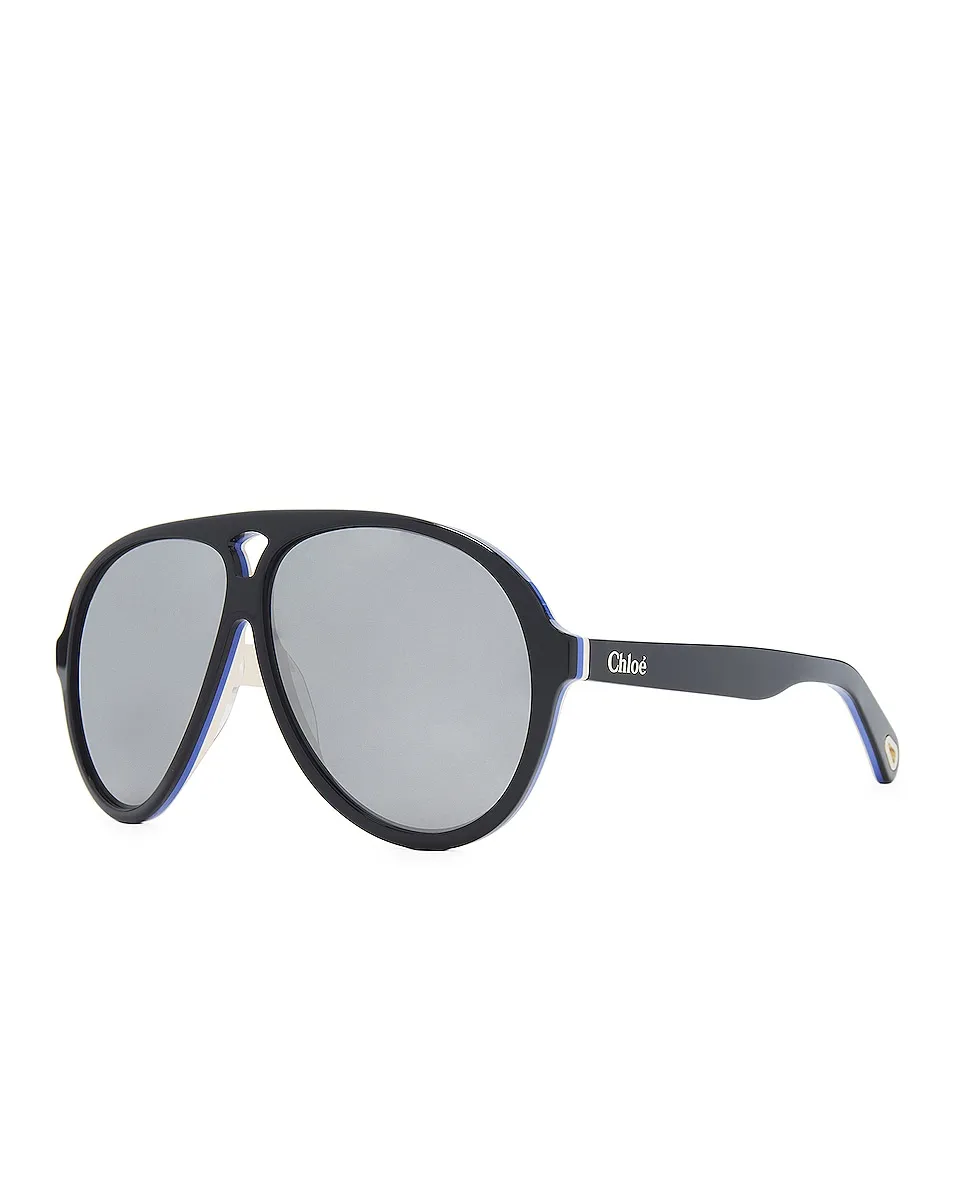 Chloe Jasper Pilot Sunglasses -        