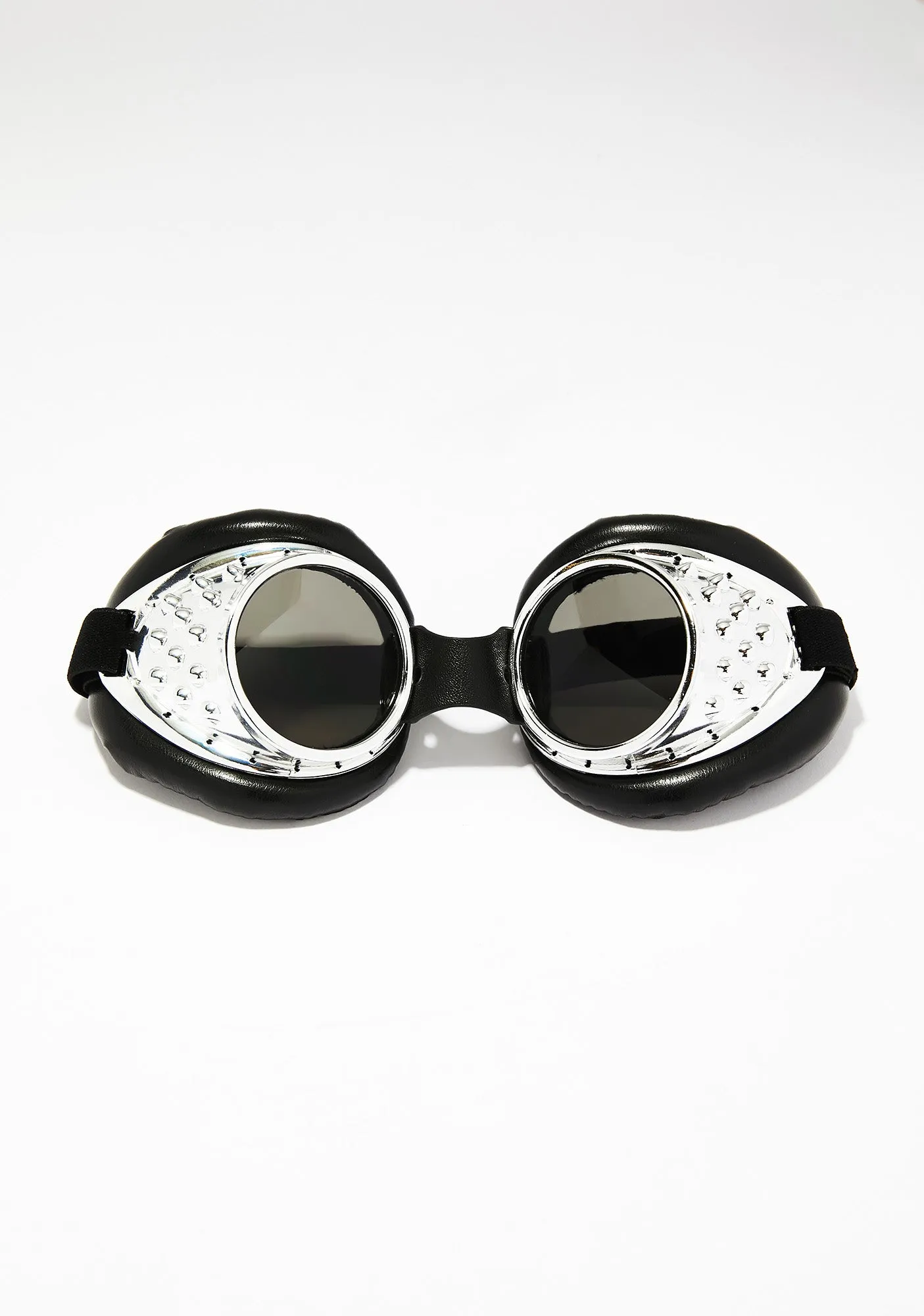 Chrome Radioactive Aviator Goggles-