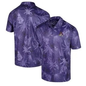 Colosseum ECU Pirates Purple Palms Polo