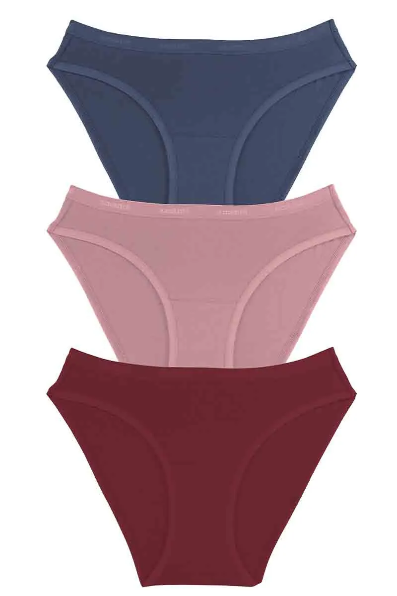 Cotton Bikini Briefs Solid Pack of 3