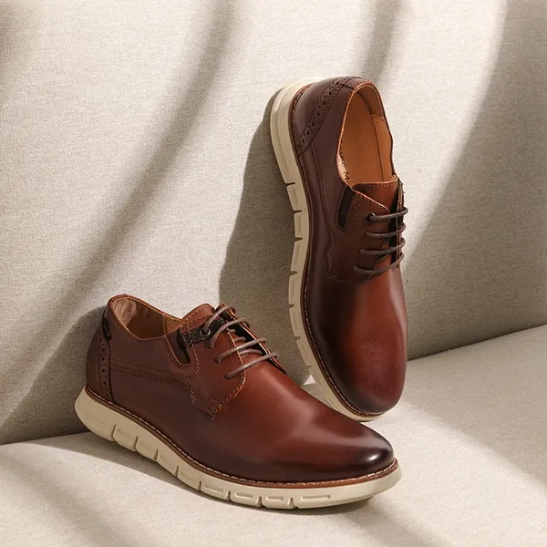 [CrossFlex NeatPolish-] Men's Casual Oxford Dress Sneakers