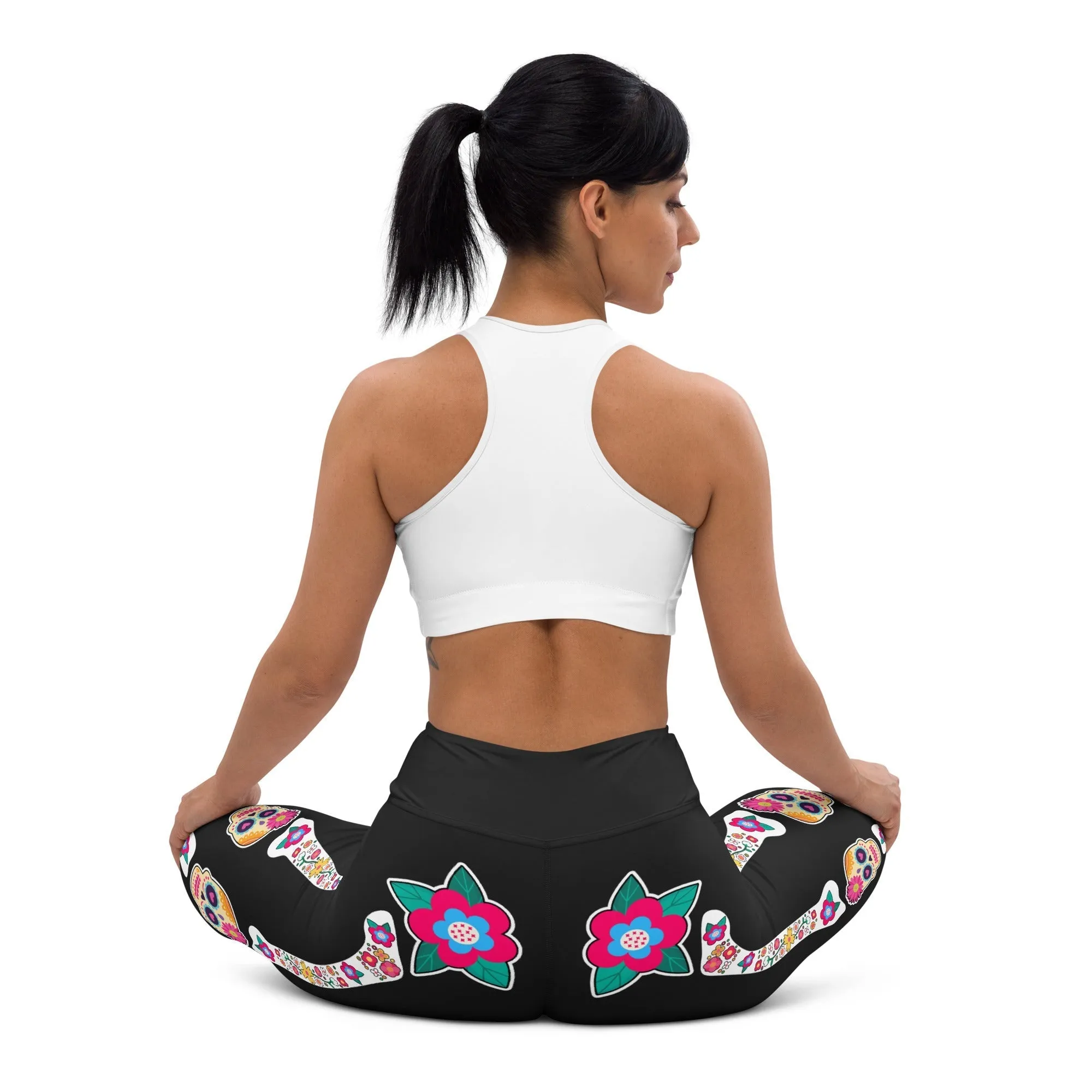 Day of the Dead Bones Yoga Leggings