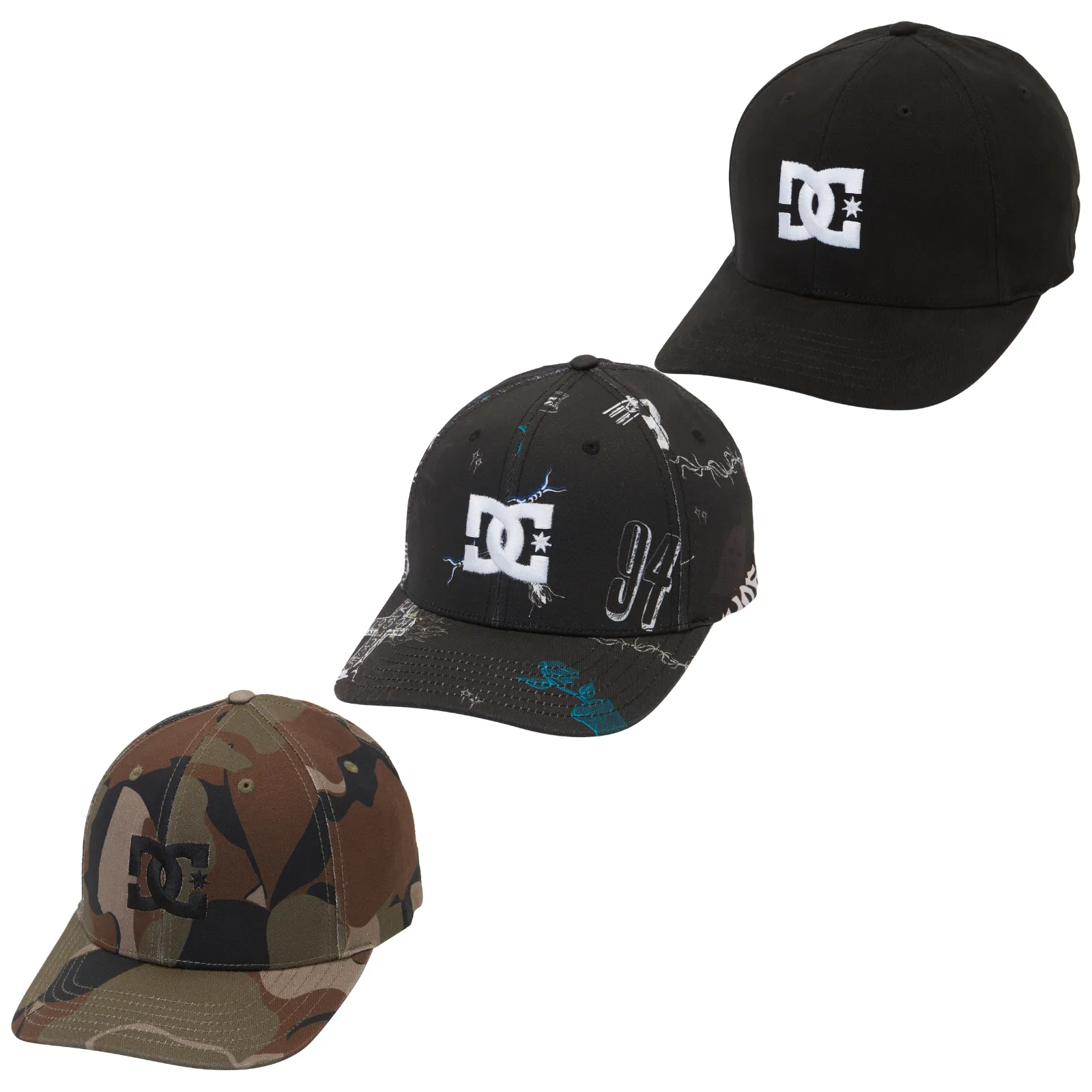 DC Shoes Mens DC Cap Star Flexfit Baseball Cap