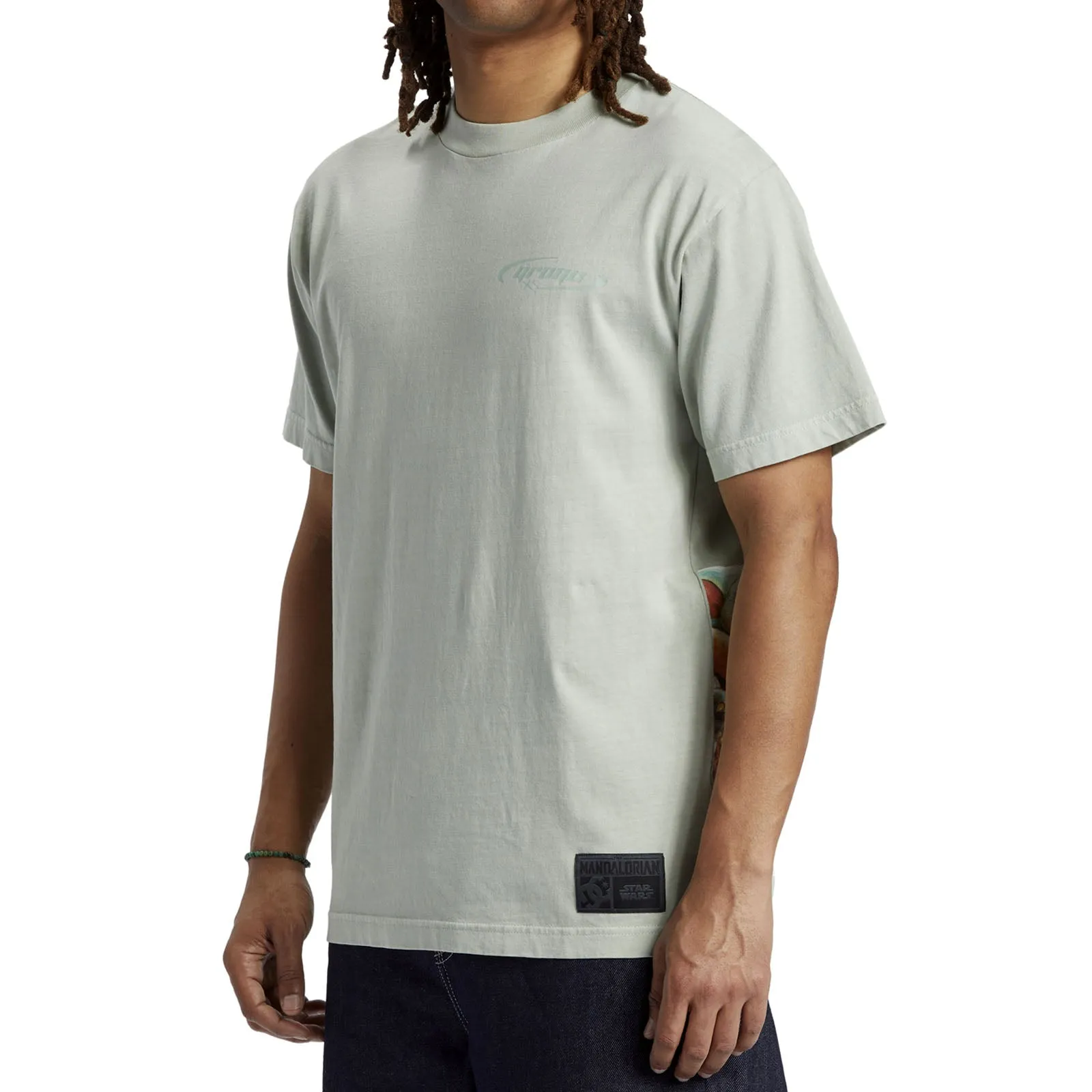 DC Shoes Mens Grogu The Child Crew Neck T-Shirt - Silt Green