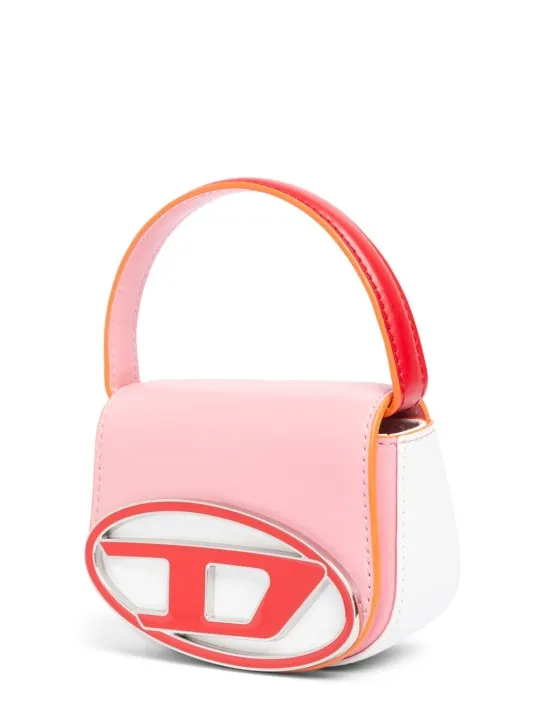 Diesel Kids   1DR Logo leather top handle bag 