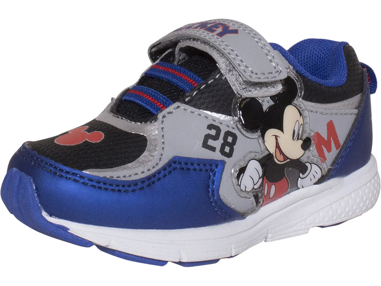 Disney Junior Mickey Mouse Clubhouse Toddler Boy's Sneakers Light Up Navy Sz 10T