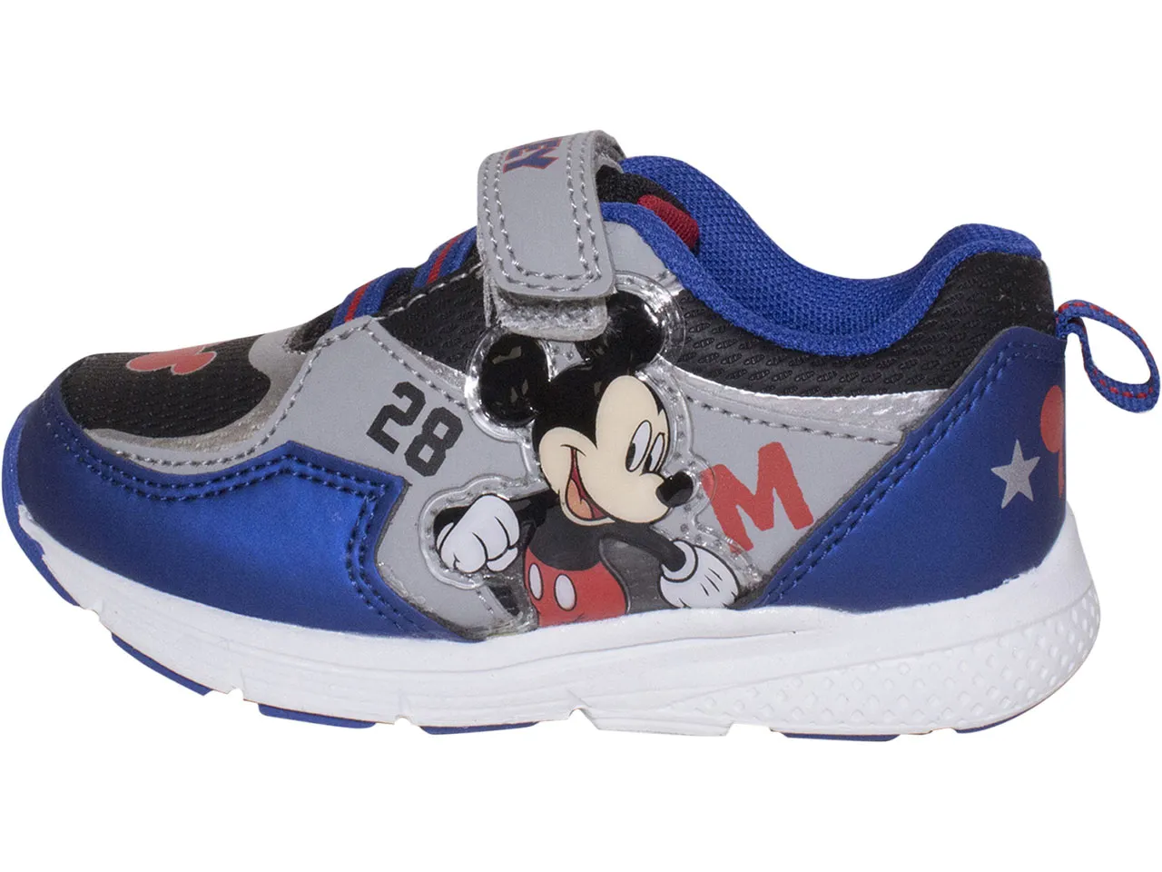 Disney Junior Mickey Mouse Clubhouse Toddler Boy's Sneakers Light Up Navy Sz 10T