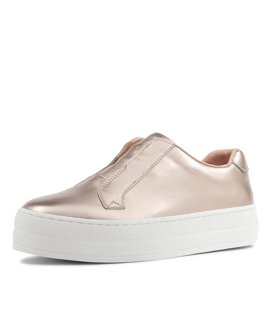 DJANGO & JULIETTE Shia Platino Leather Sneakers Ws