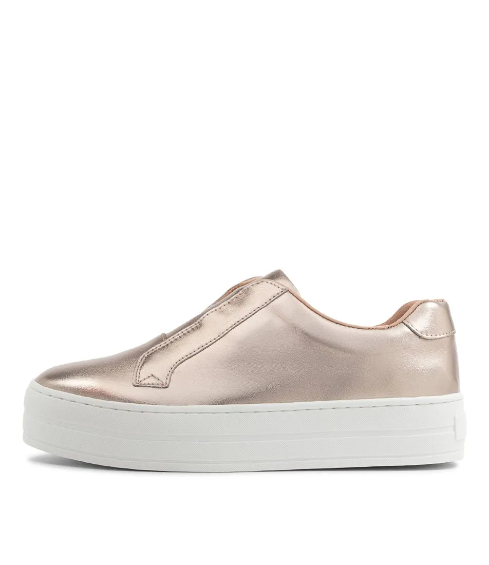 DJANGO & JULIETTE Shia Platino Leather Sneakers Ws