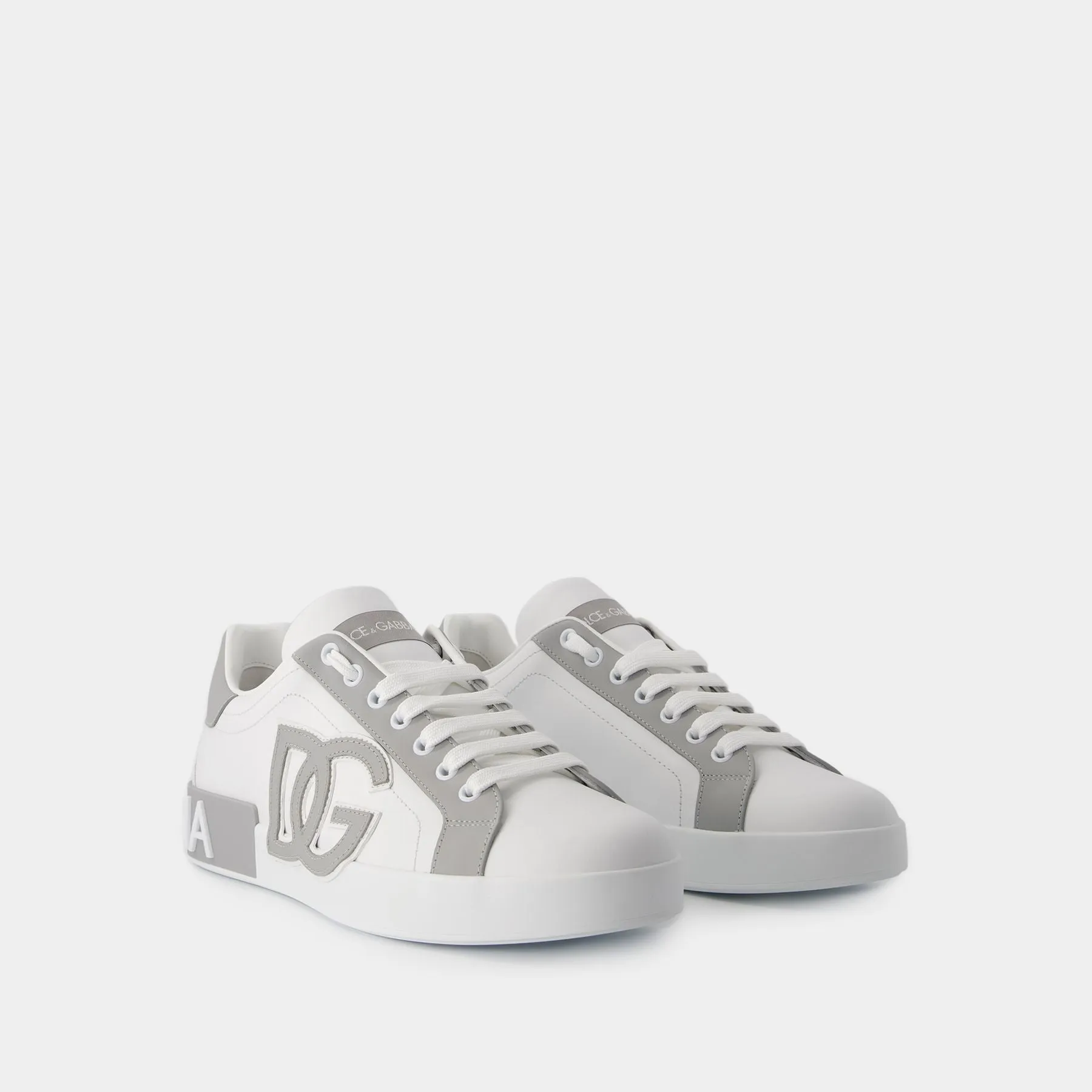 Dolce&Gabbana  Portofino Sneakers - Dolce&Gabbana - Leather - White