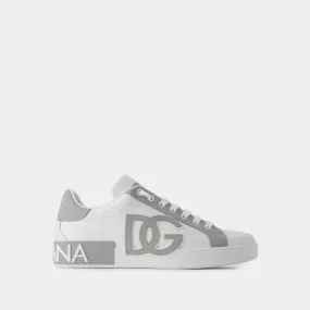 Dolce&Gabbana  Portofino Sneakers - Dolce&Gabbana - Leather - White