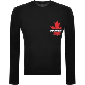 DSQUARED2 Logo Knit Jumper Black